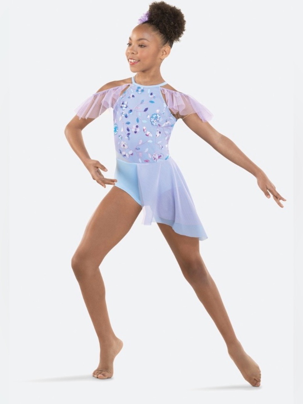 Revolution Lilac and Light Blue Sequin Dance Costume